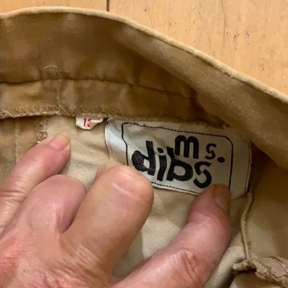 Vintage Camel Tan Velveteen High Waisted Pants by Ms. Dibs - Picture 4 of 12